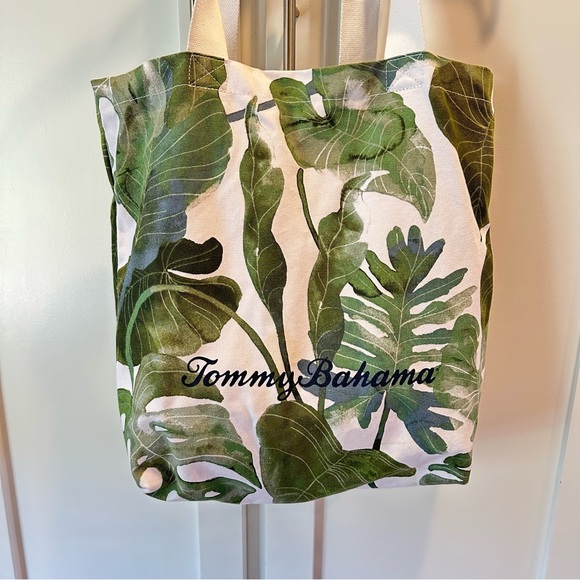 Tommy Bahama Villa Fronds Canvas Tote Bag - Picture 3 of 3